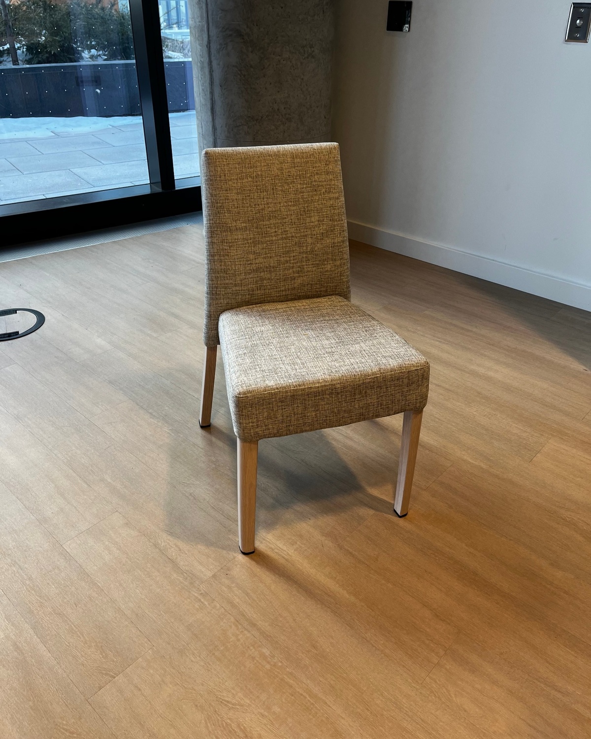 Single chair included per booth